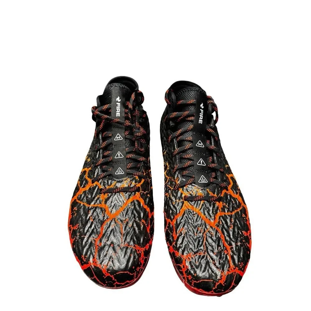 Under Armour Spotlight Clone 4.0 Football Cleats Black Orange Men's 12 BNIB